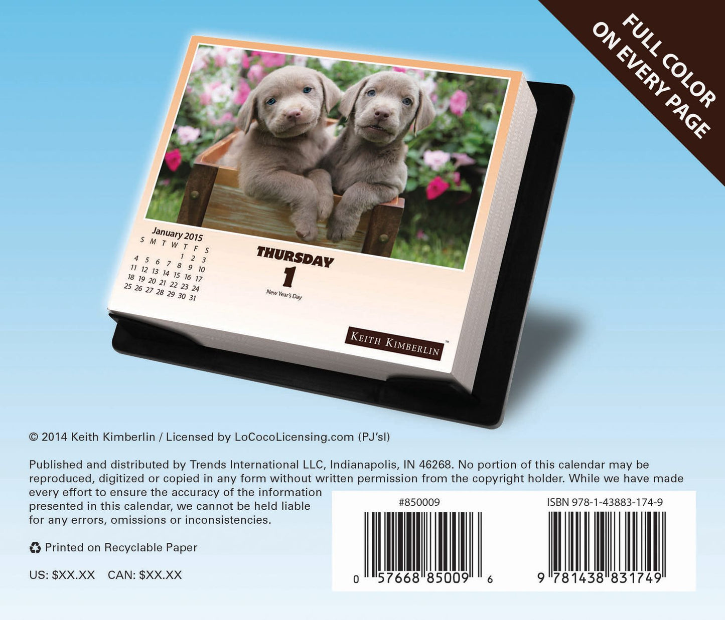 Keith Kimberlin - Puppies 2015 Calendar