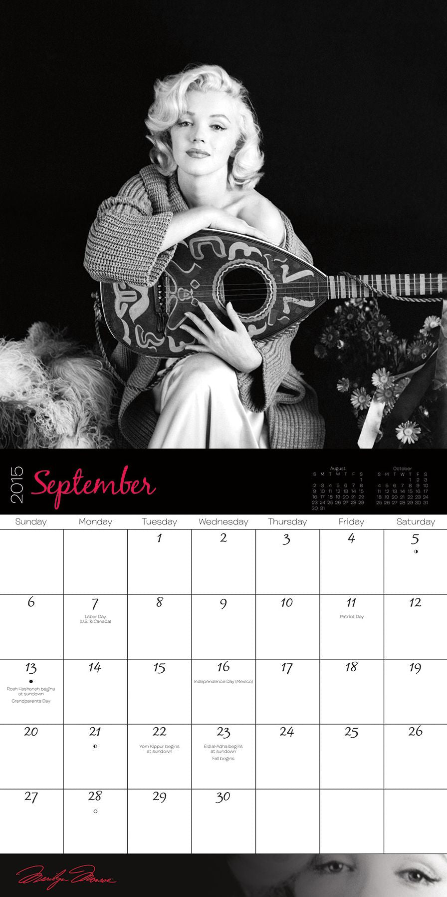 Marilyn Monroe 2015 Calendar