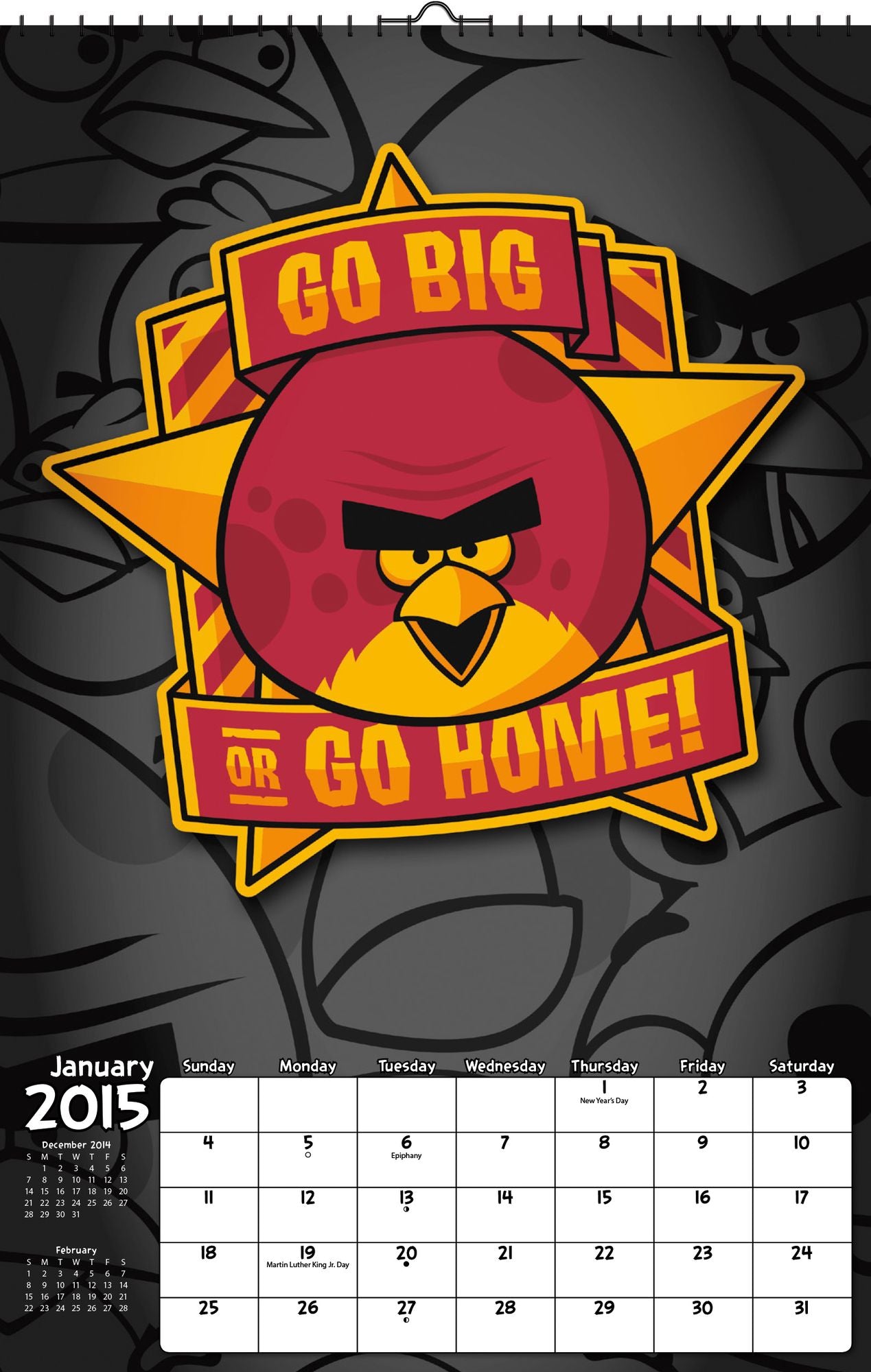 Angry Birds 2015 Calendar : Oversized