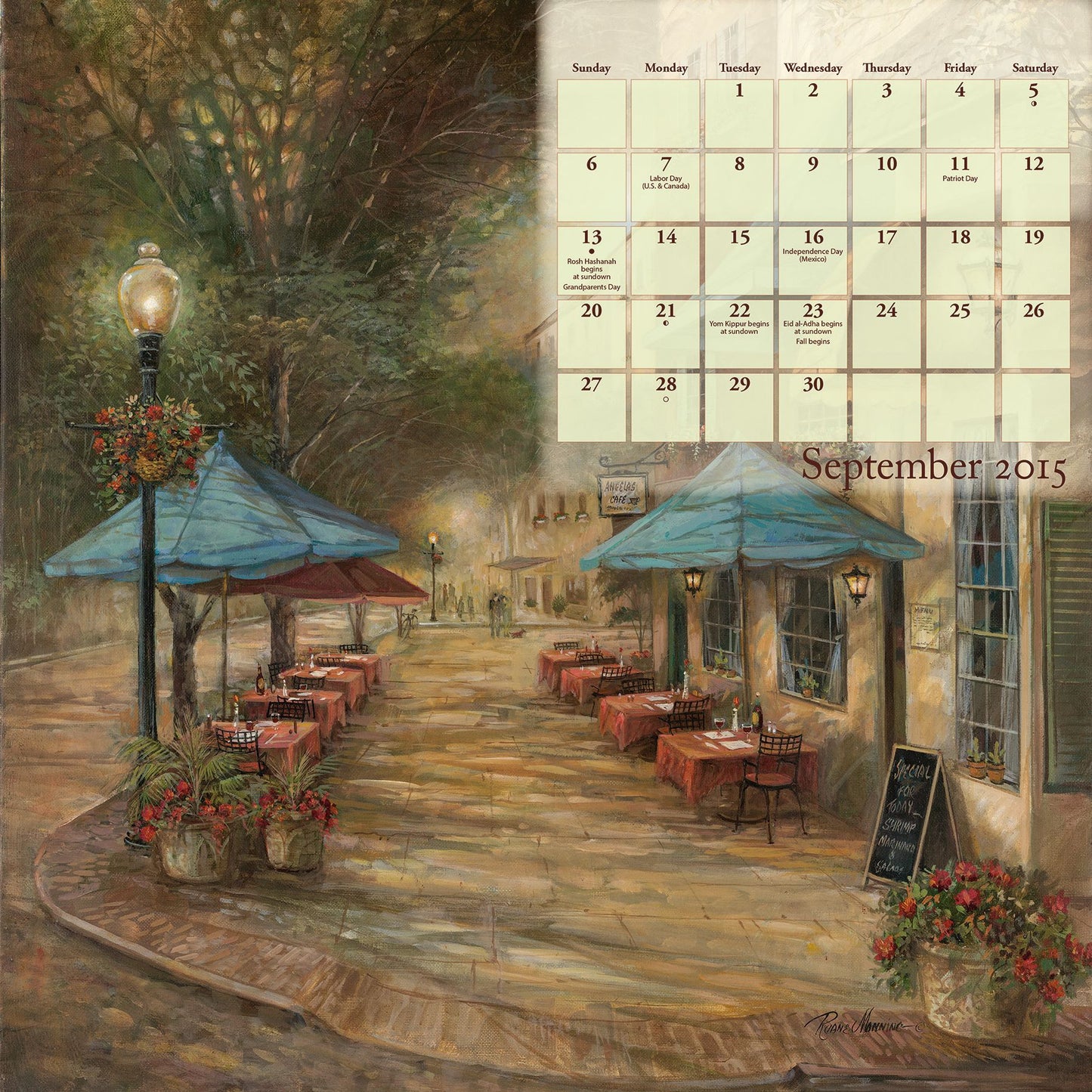 Simple Pleasures 2015 Calendar