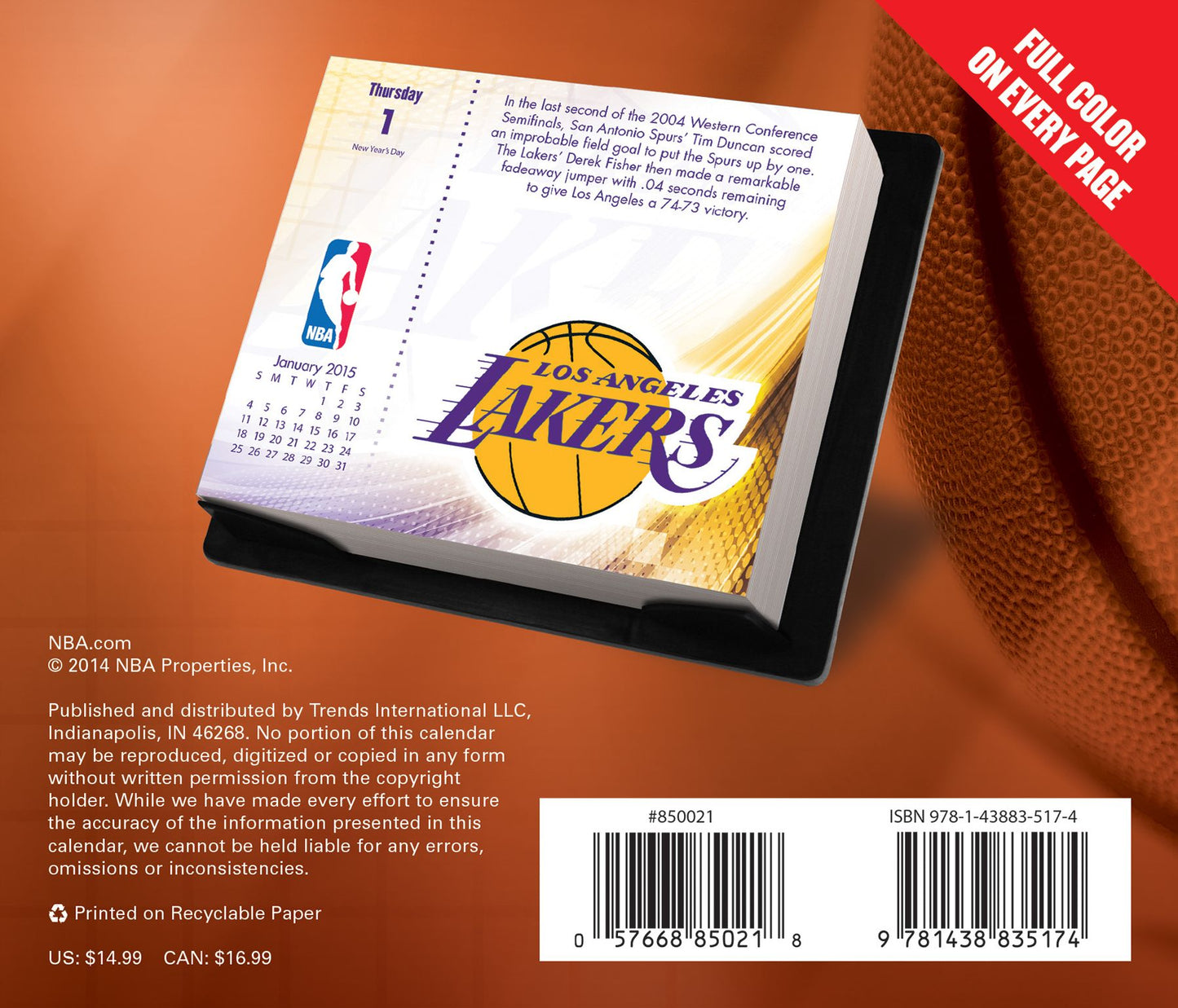 NBA 2015 Calendar
