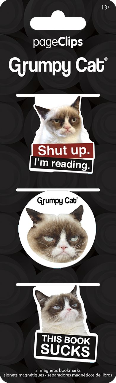 Grumpy Cat - Magnetic PageClips