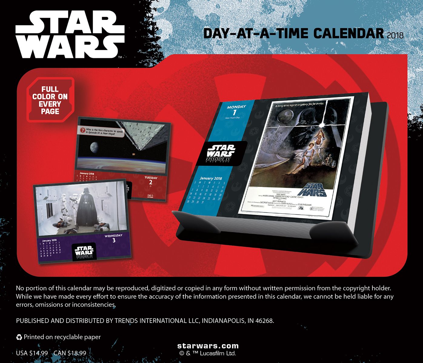 2018 STAR WARS SAGA BOX CALENDAR