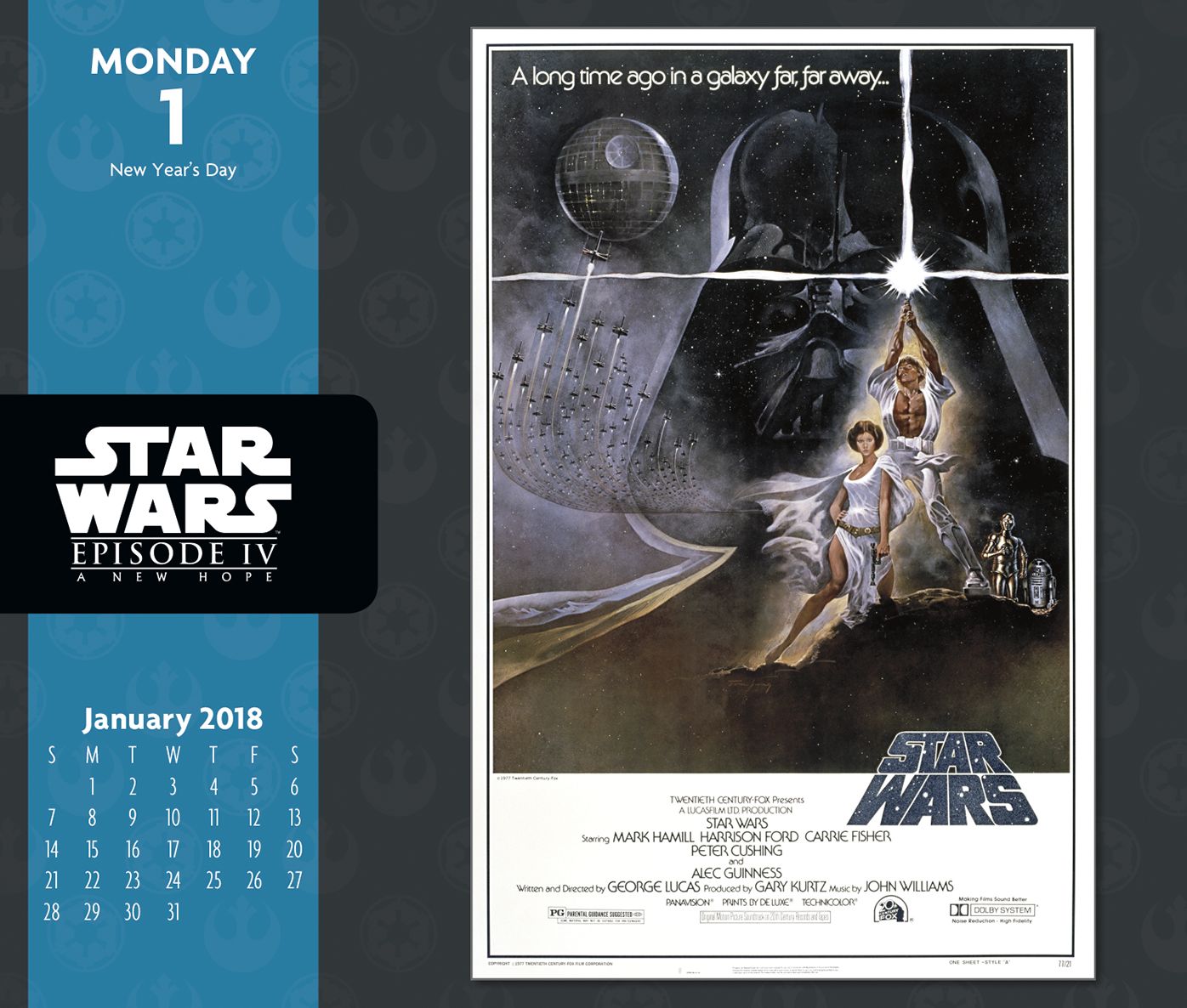 2018 STAR WARS SAGA BOX CALENDAR