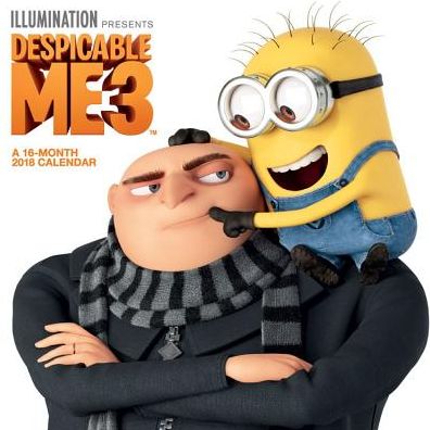2018 DESPICABLE ME 3 MINI WALL CALENDAR