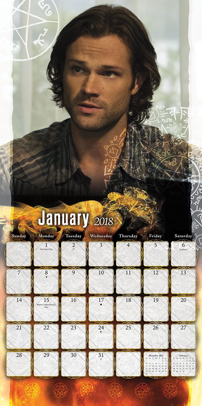2018 SUPERNATURAL WALL CALENDAR