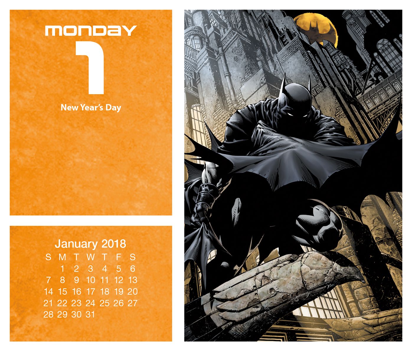 2018 DC COMICS BOX CALENDAR