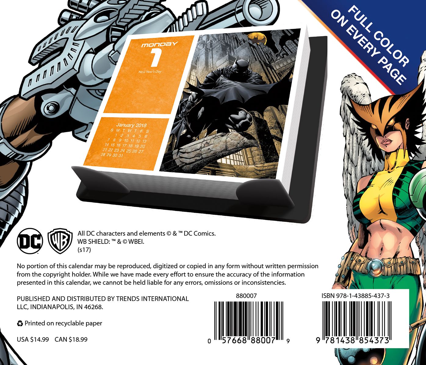 2018 DC COMICS BOX CALENDAR