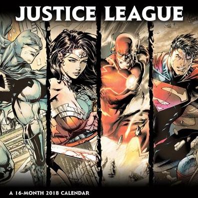 2018 THE JUSTICE LEAGUE (MOVIE) WALL CALENDAR