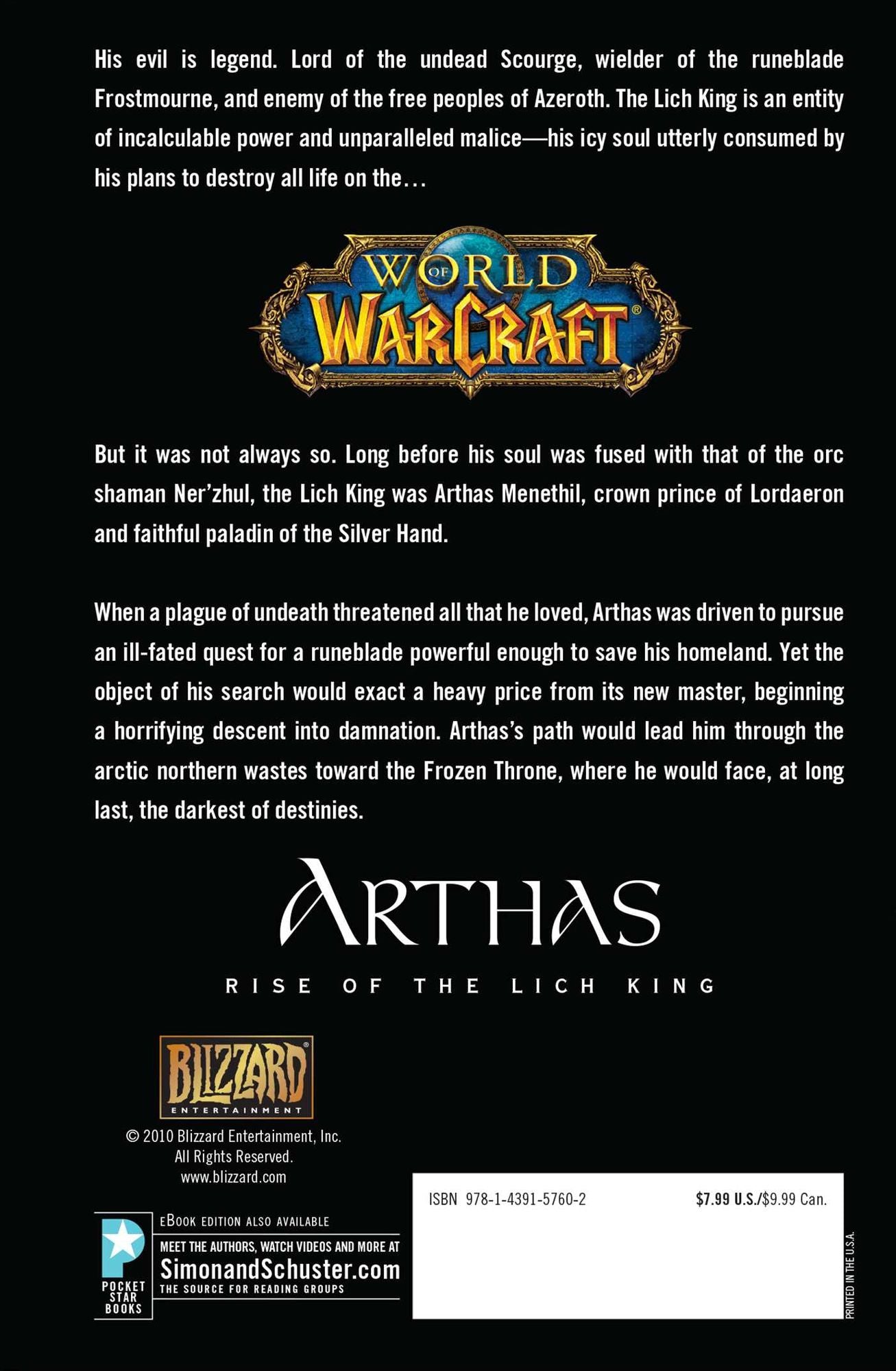 World of Warcraft: Arthas: Rise of the Lich King
