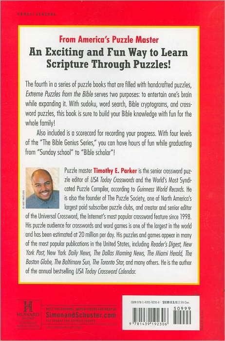 Extreme Puzzles from the Bible: Including Crosswords, Word Search, Cryptograms, and More