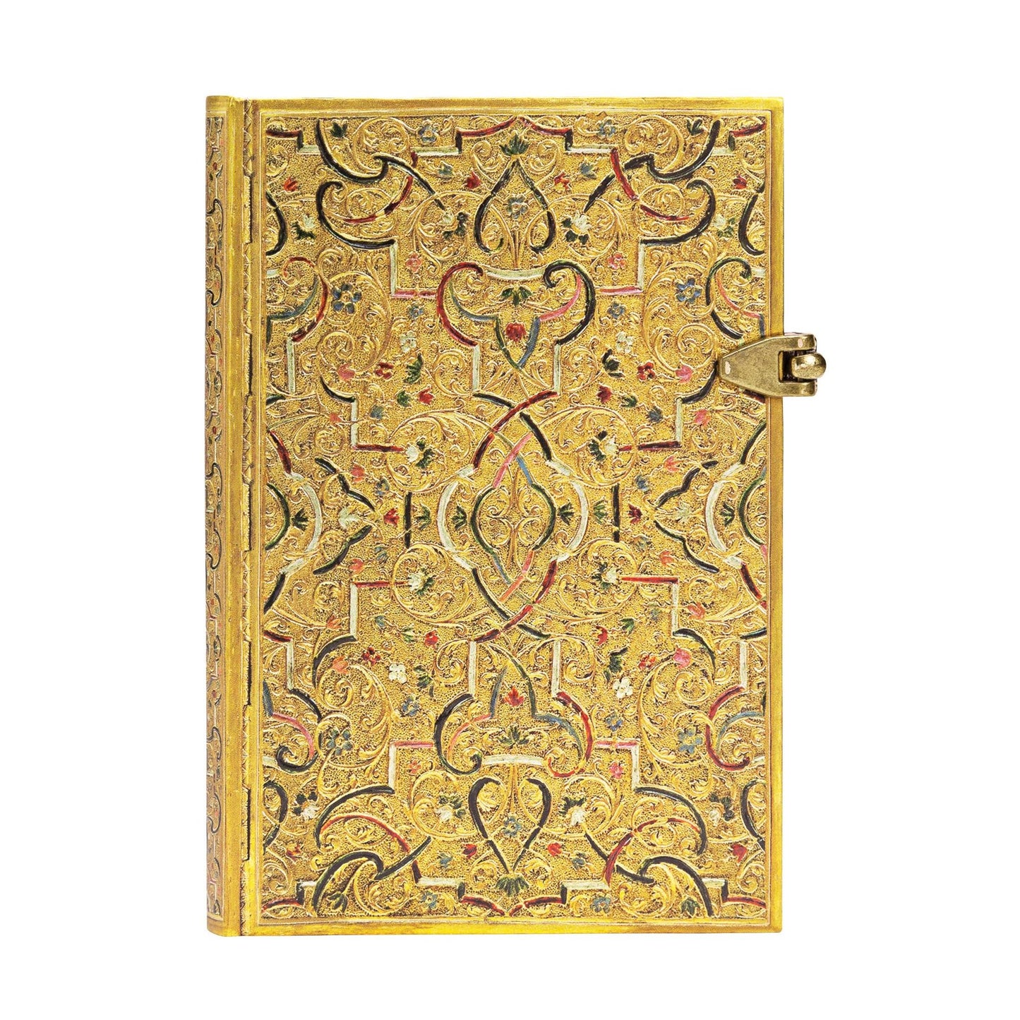 Gold Inlay Mini Bound Lined Journal 4" x 5.5"