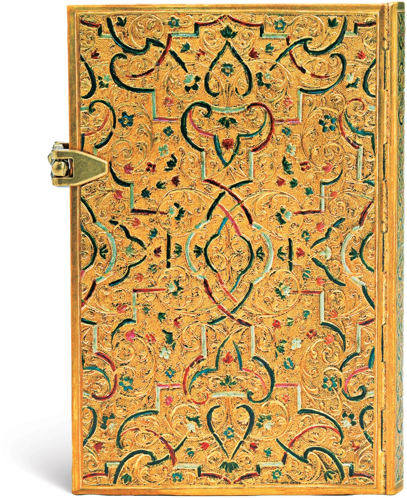Gold Inlay Mini Bound Lined Journal 4" x 5.5"