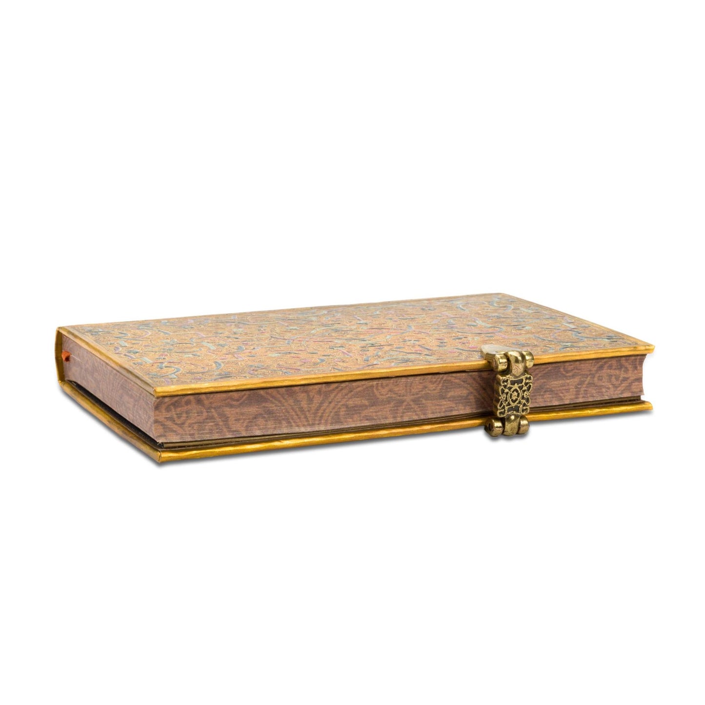 Gold Inlay Mini Bound Lined Journal 4" x 5.5"