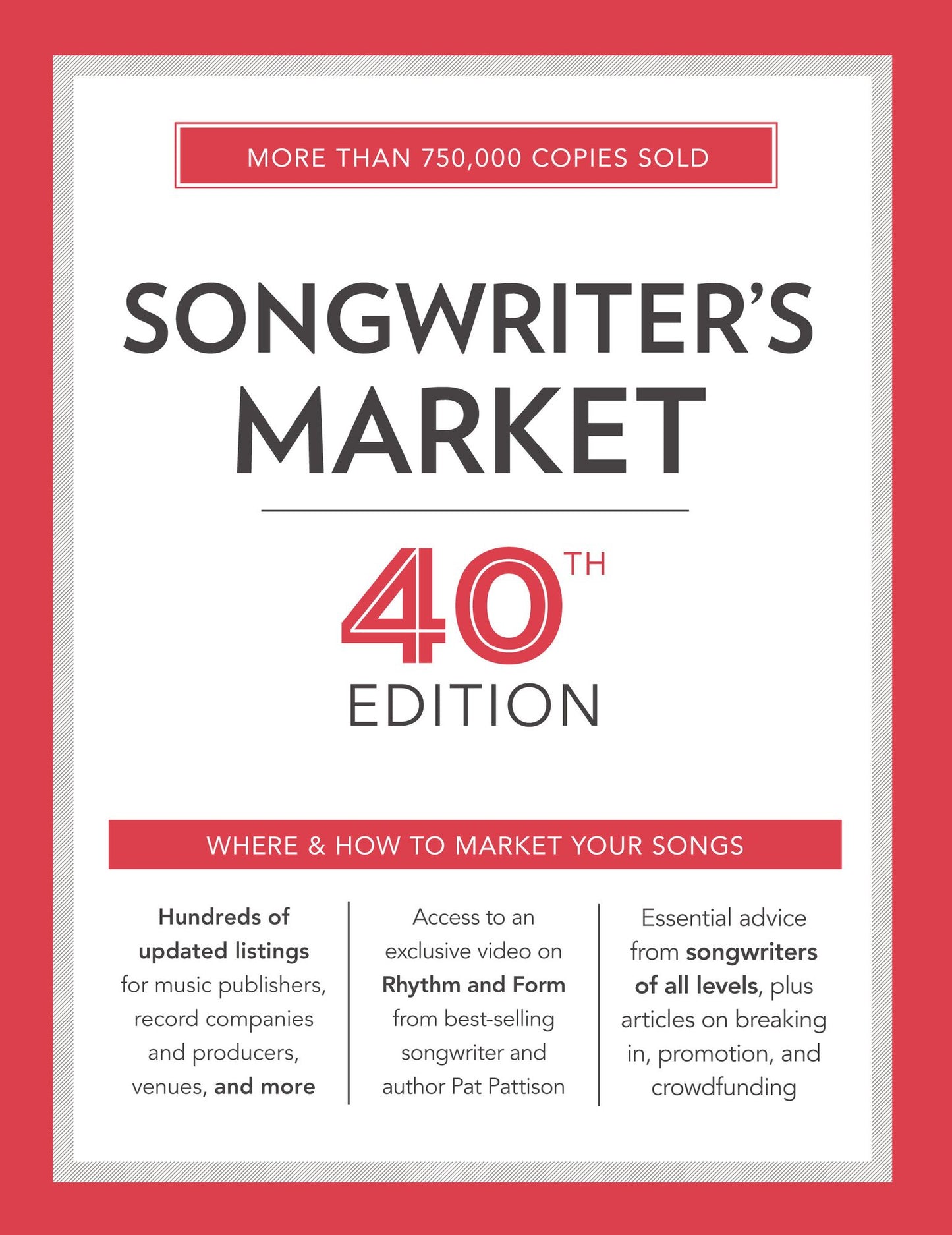 Songwriter's Market 40th Edition: Where & How to Market Your Songs