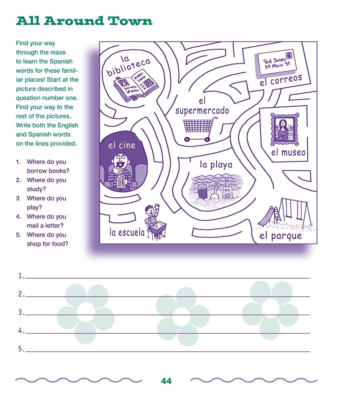 The Everything Kids' Learning Spanish Book: Exercises and Puzzles to Help You Learn Espanol