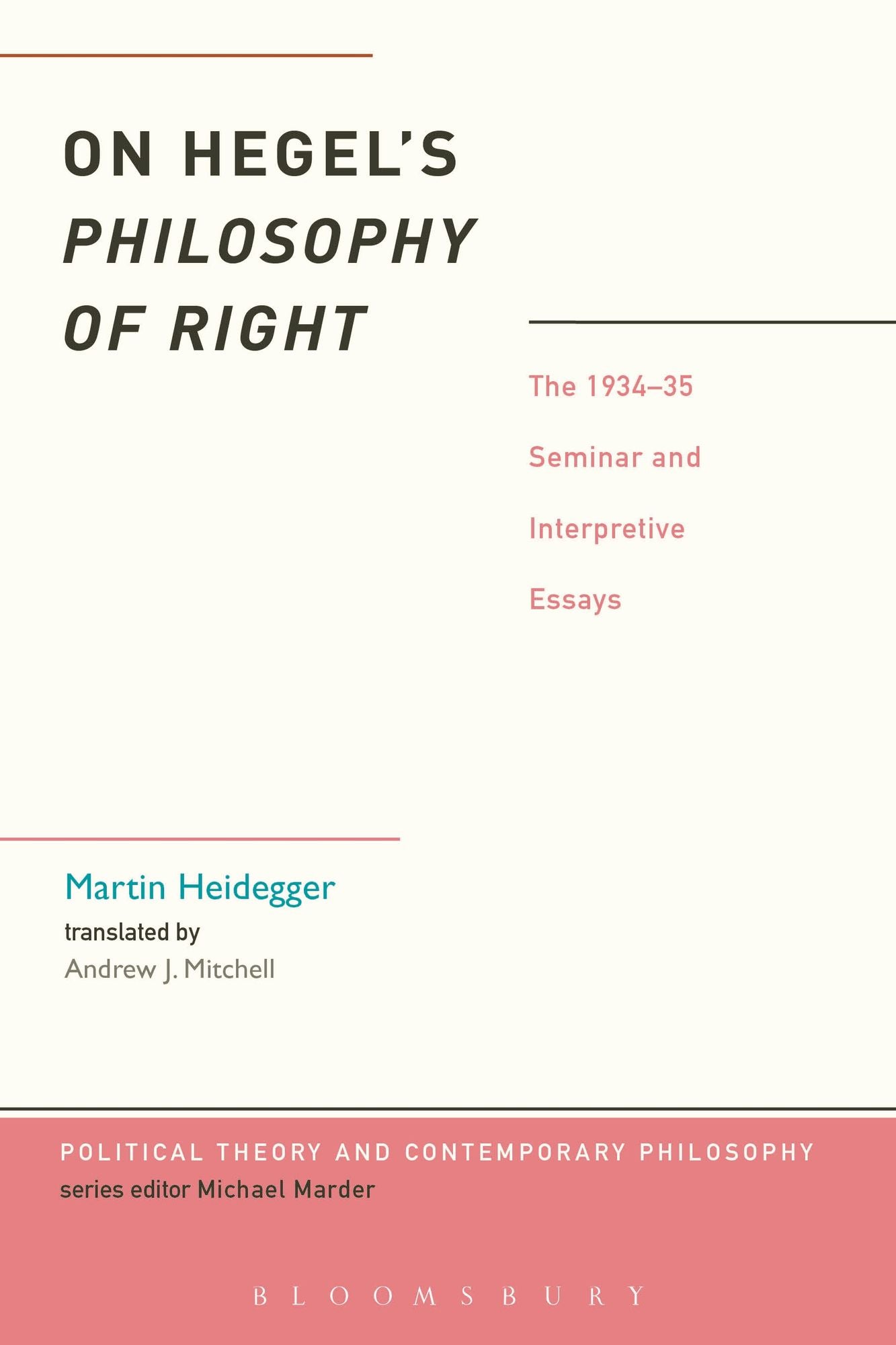 Hegel's Philosophy of Right: Subjectivity and Ethical Life
