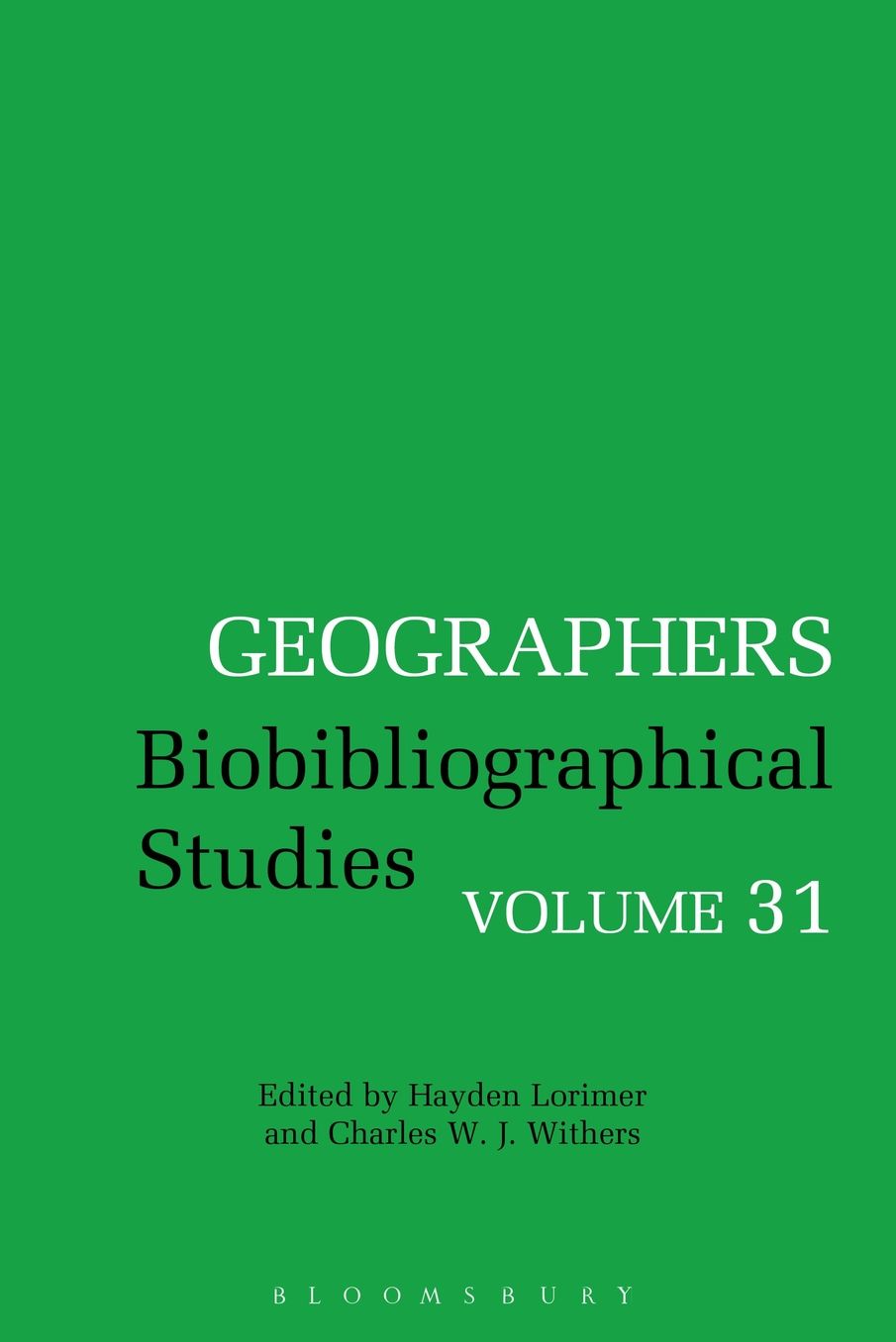 Geographers: Biobibliographical Studies