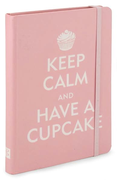 Pink Keep Calm and Have a Cupcake Bound Lined Journal 5" x 7"