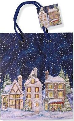 Holiday Gift Bag Snowy Village