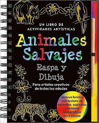 Animales salvajes raspa y dibuja