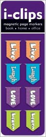 I-Clips Live Love Laugh Learn Bookmark