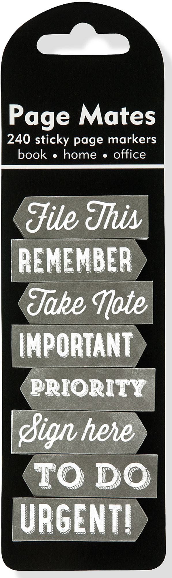 Chalkboard Page Mates (Set of 240 Sticky Notes, Page Markers)