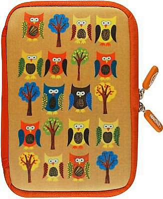 NeoSkin Owls Cover for Kindle Fire Neoprene Jacket: With Built-In Screen Protection
