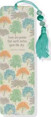 Enchanted Forest Beaded Paper Bookmark