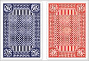 Blue and Red Premium Plastic Playing Cards, Set of 2, Standard Index (Poker Size)