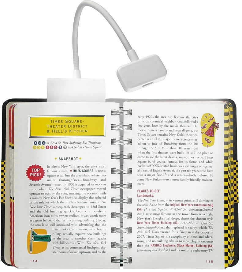 Trio Clip-On Reading Light in White