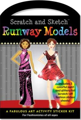 Scratch & Sketch Runway Models Sticker Kit