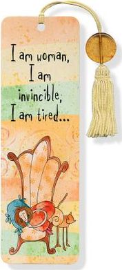 I Am Woman Beaded Paper Bookmark