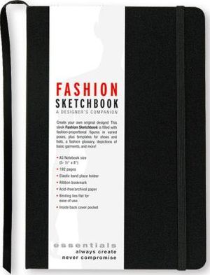 Essentials Black Bound Fashion Sketchbook