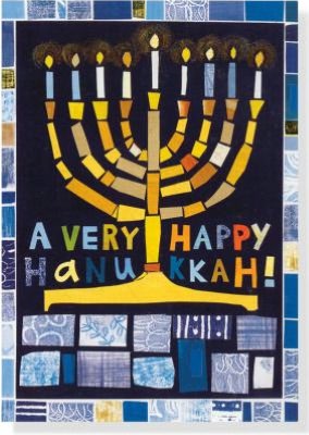 Hanukkah Mosaic Boxed Card