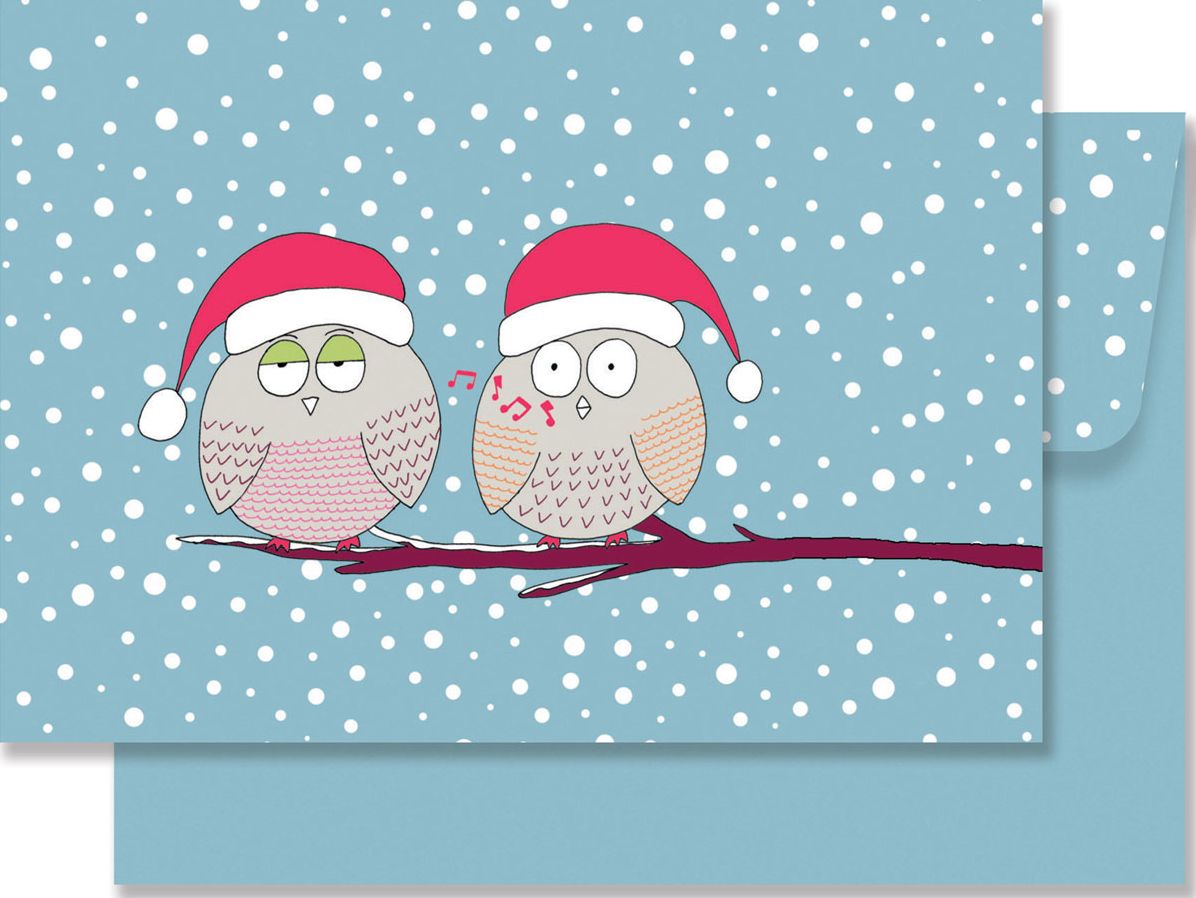 Whistling Owls Christmas Boxed Cards