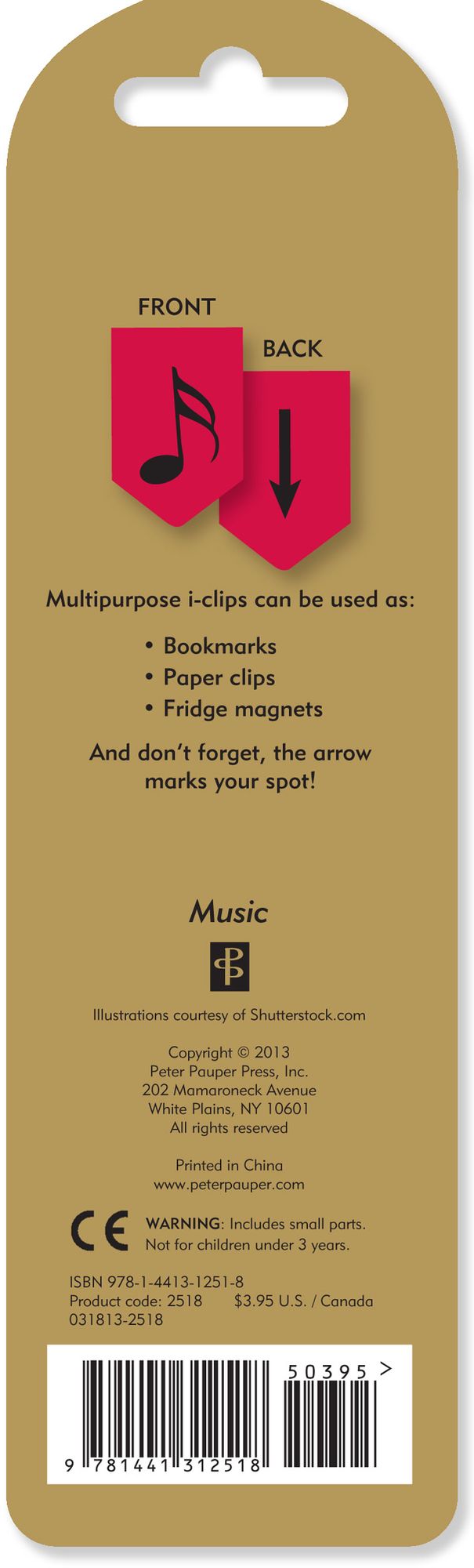 Music i-Clips Magnetic Page Markers - Set of 8