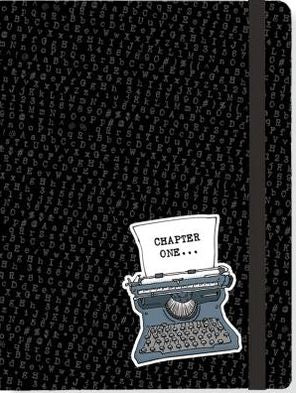 Chapter One Black Bound Lined Journal 6'' x 8''