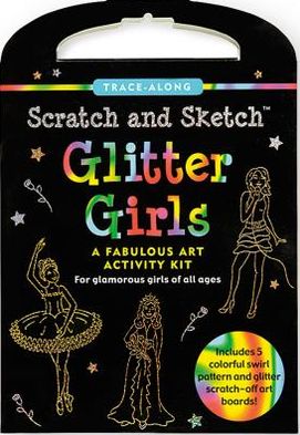 Glitter Girls Scratch & Sketch Kit (Trace-Along)