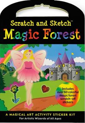 Magic Forest Scratch & Sketch Sticker Kit (Trace-Along)
