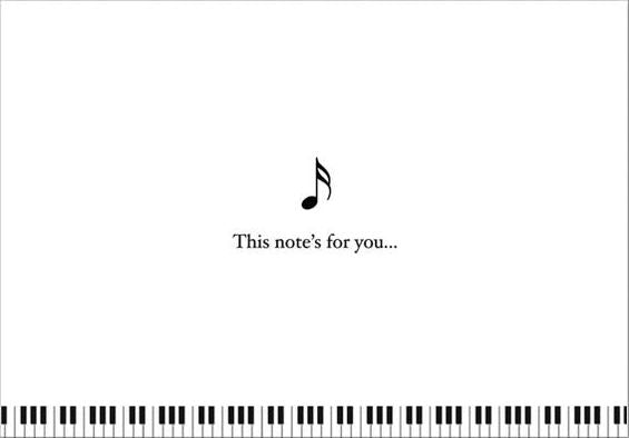 Music Note Card Set of 14