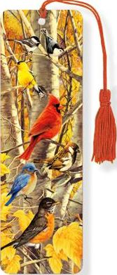 Autumn Birds 3-D Bookmark