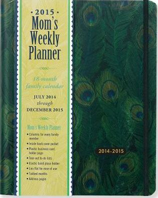 Mom's Feathers 18-Month 2015 Weekly Planner Family Calendar