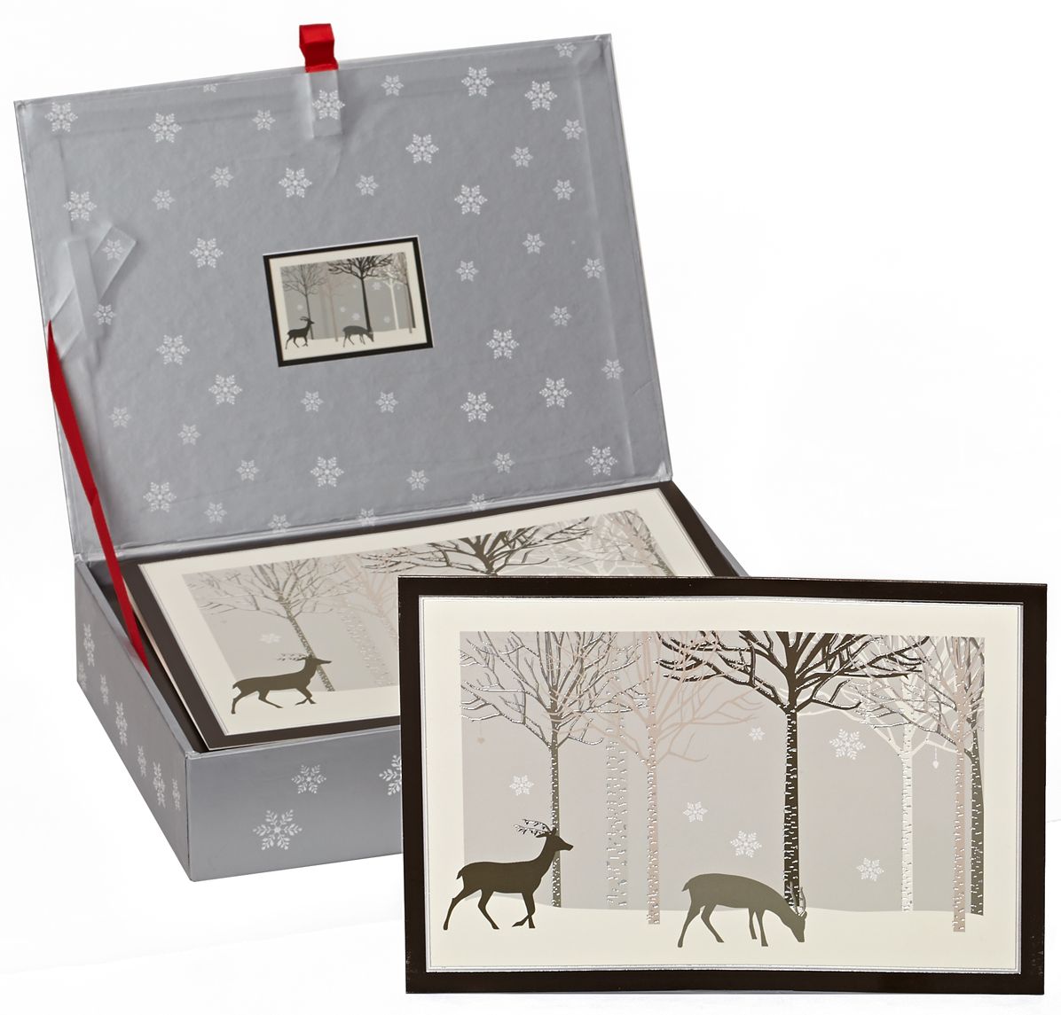 Winter Reindeer Walk Christmas Boxed Cards