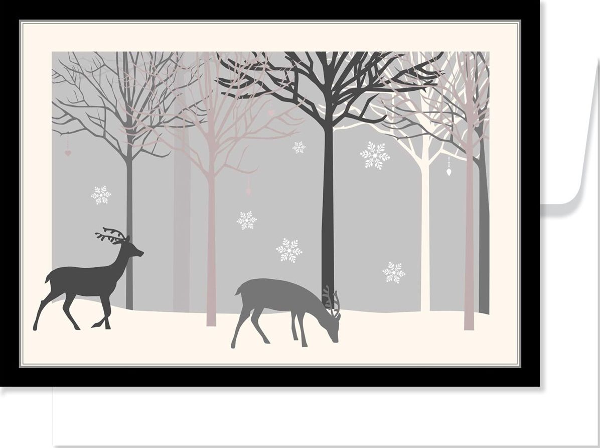 Winter Reindeer Walk Christmas Boxed Cards