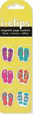 Shaped Flip Flop i-Clip Magnetic Page Markers S/6