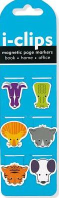 Shaped Animals i-Clip Magnetic Page Markers S/6