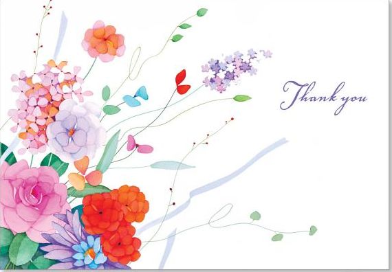 Corner Garden Thank You Notes S/14