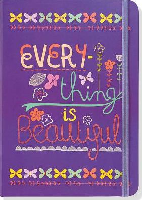 Everything is Beautiful Purple Lined Bound Journal 5x7