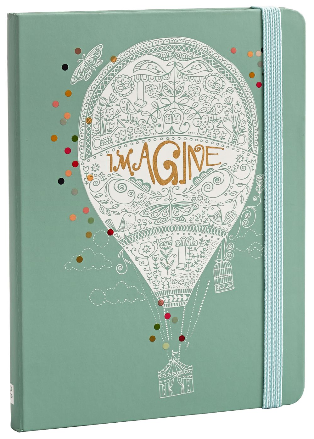 Up, Up, and Away Blue Lined Bound Journal 6'' x 8''